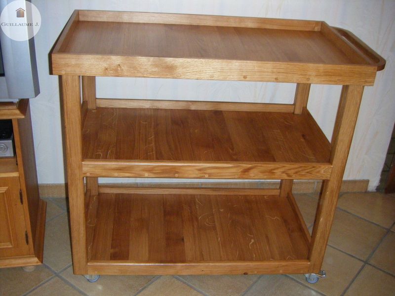 Desserte en bois – Guillaume Menuiserie