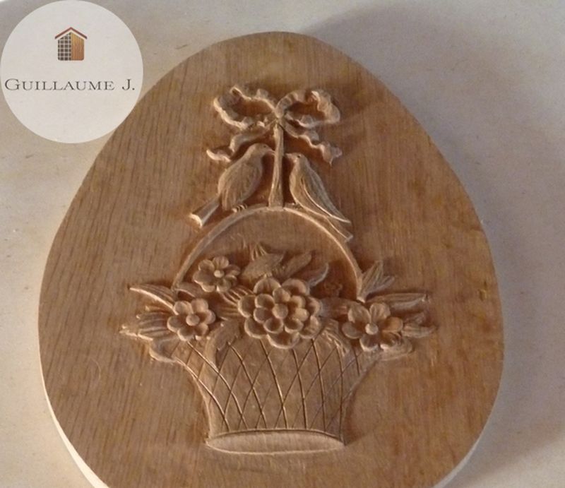 Panier fleuri sculpté – Guillaume Menuiserie