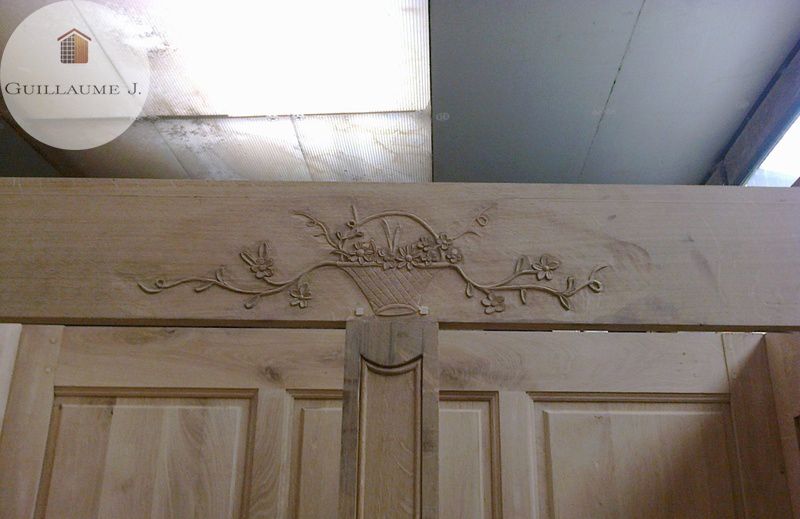 Fronton sculpté – Guillaume Menuiserie
