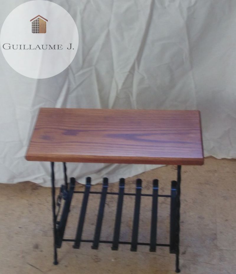 Table porte-revues – Guillaume Menuiserie